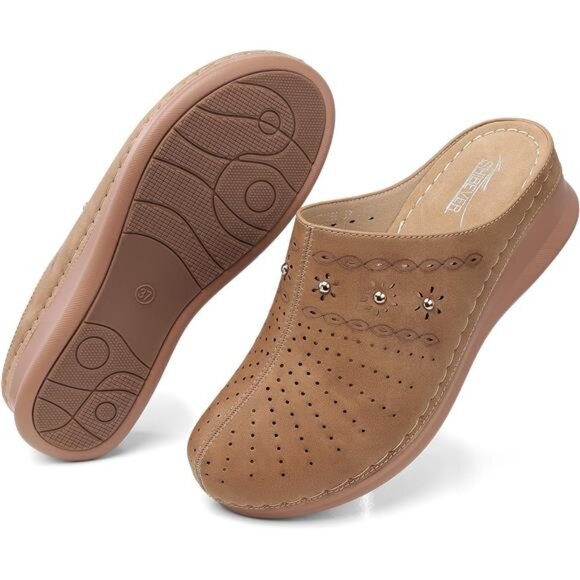 Clogs for Women Mules Slip-On: Closed Toe Clog - Comfortable Womens - Picture 2 of 7